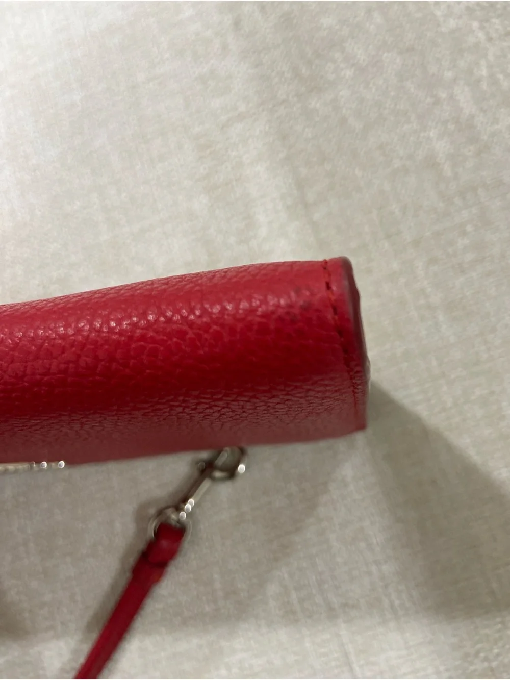 Coach Red Leather Wristlet/Wallet